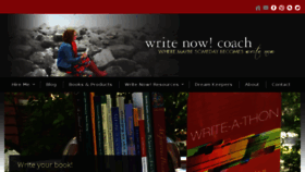 What Writenowcoach.com website looked like in 2016 (7 years ago)