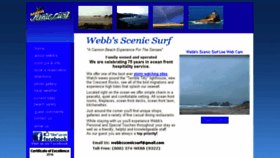 What Webbsscenicsurf.com website looked like in 2016 (7 years ago)