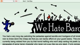 What Wehatebards.com website looked like in 2016 (7 years ago)