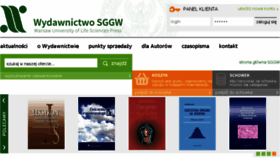 What Wydawnictwosggw.pl website looked like in 2016 (7 years ago)