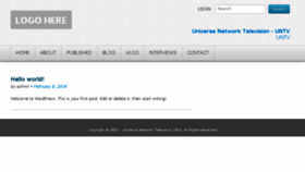 What Wp.universenetwork.tv website looked like in 2016 (7 years ago)