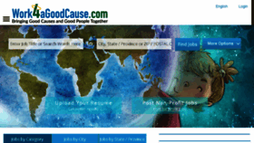 What Work4agoodcause.com website looked like in 2016 (7 years ago)