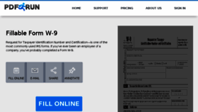 What W9-form.us website looked like in 2016 (7 years ago)