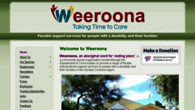 What Weeroona.org.au website looked like in 2016 (7 years ago)