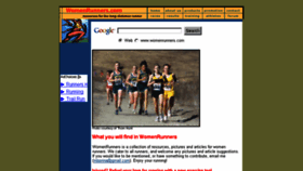 What Womenrunners.com website looked like in 2016 (7 years ago)