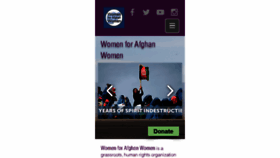 What Womenforafghanwomen.org website looked like in 2016 (7 years ago)