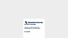 What Webmail.maastrichtuniversity.nl website looked like in 2016 (7 years ago)