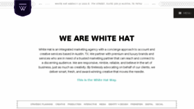 What Wearewhitehat.com website looked like in 2016 (7 years ago)