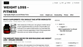 What Weightlossfitnesstricks.blogspot.com website looked like in 2016 (7 years ago)