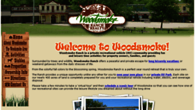 What Woodsmokeranch.com website looked like in 2016 (7 years ago)