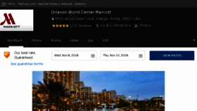 What Worldcentermarriott.com website looked like in 2016 (7 years ago)
