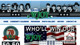 What Wjoy.com website looked like in 2016 (7 years ago)