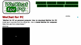 What Wechatforpc.com website looked like in 2016 (7 years ago)