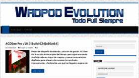 What Wadpod-evolution.com website looked like in 2016 (7 years ago)