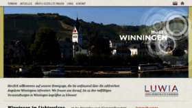 What Winningen.de website looked like in 2016 (7 years ago)