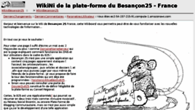 What Wikini.besancon25.fr website looked like in 2016 (7 years ago)