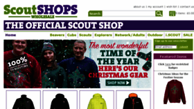 What Wholesale.scouts.org.uk website looked like in 2016 (7 years ago)