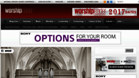 What Worshipleader.com website looked like in 2016 (7 years ago)
