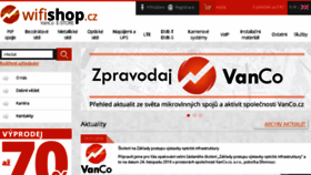 What Wifi-shop.cz website looked like in 2016 (7 years ago)