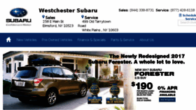 What Westchestersubaru.com website looked like in 2016 (7 years ago)
