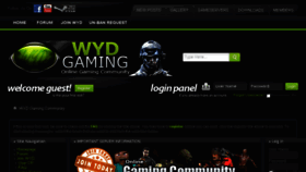 What Wydgaming.com website looked like in 2016 (7 years ago)