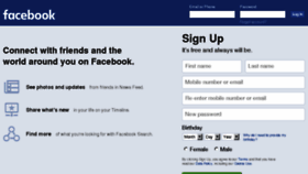 What Web.facebook.com website looked like in 2016 (7 years ago)