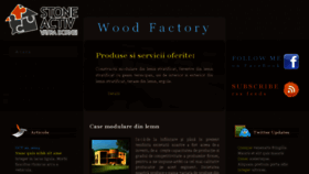 What Woodfactory.ro website looked like in 2016 (7 years ago)