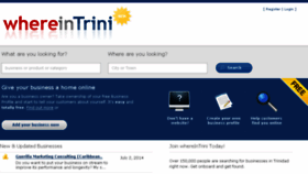What Whereintrinidad.com website looked like in 2016 (8 years ago)