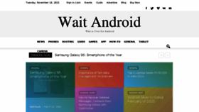 What Waitandroid.com website looked like in 2016 (7 years ago)