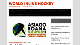 What Worldinlinehockey.org website looked like in 2016 (7 years ago)