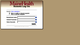 What Webmail.mainehealth.org website looked like in 2016 (7 years ago)