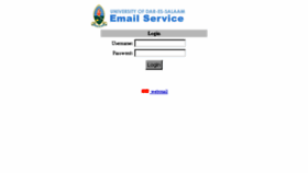 What Webmail.udsm.ac.tz website looked like in 2016 (7 years ago)