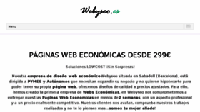 What Webyseo.es website looked like in 2016 (7 years ago)