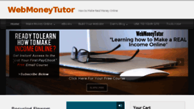 What Webmoneytutor.com website looked like in 2016 (9 years ago)
