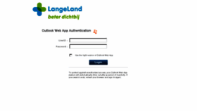 What Webmail.langeland.nl website looked like in 2016 (7 years ago)