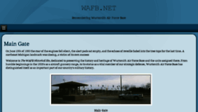 What Wafb.net website looked like in 2016 (7 years ago)