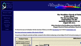 What Woodbinecc.org website looked like in 2016 (7 years ago)