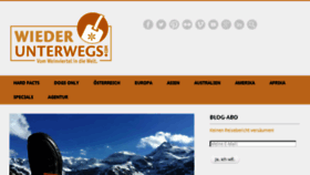 What Wiederunterwegs.com website looked like in 2016 (7 years ago)