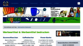 What Werbeartikel.com website looked like in 2016 (7 years ago)