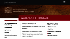 What Waitangitribunal.govt.nz website looked like in 2016 (7 years ago)