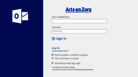 What Webmail.artsenzorg.nl website looked like in 2016 (7 years ago)