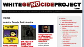 What Whitegenocideproject.com website looked like in 2016 (7 years ago)