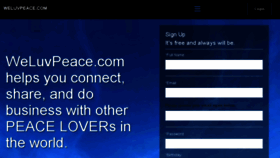 What Weluvpeace.com website looked like in 2016 (7 years ago)