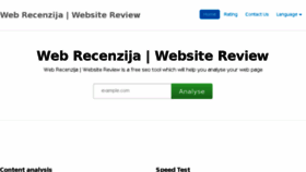 What Webrecenzija.com website looked like in 2016 (7 years ago)