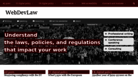 What Webdevlaw.uk website looked like in 2016 (7 years ago)