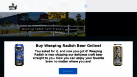 What Weepingradish.com website looked like in 2016 (7 years ago)
