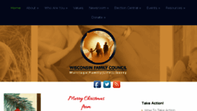 What Wifamilycouncil.org website looked like in 2016 (7 years ago)