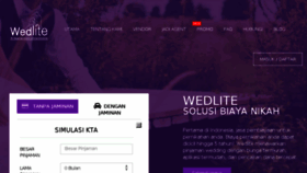 What Wedlite.com website looked like in 2016 (7 years ago)