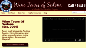 What Winetoursofsedona.com website looked like in 2016 (7 years ago)