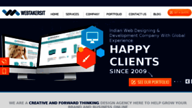 What Webtakers.com website looked like in 2016 (7 years ago)